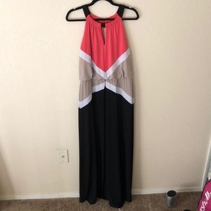 Colorblock Maxi Dress
